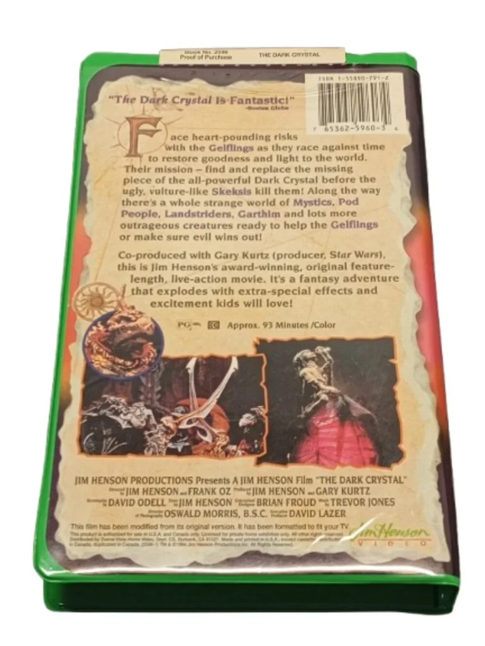 The Dark Crystal VHS movie